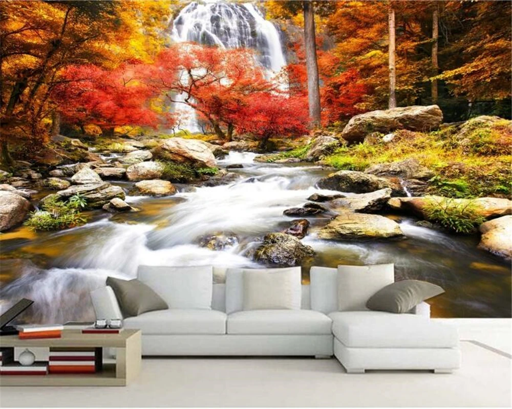 Обои с изображением кленового листа на осень красивый минималистичный фон