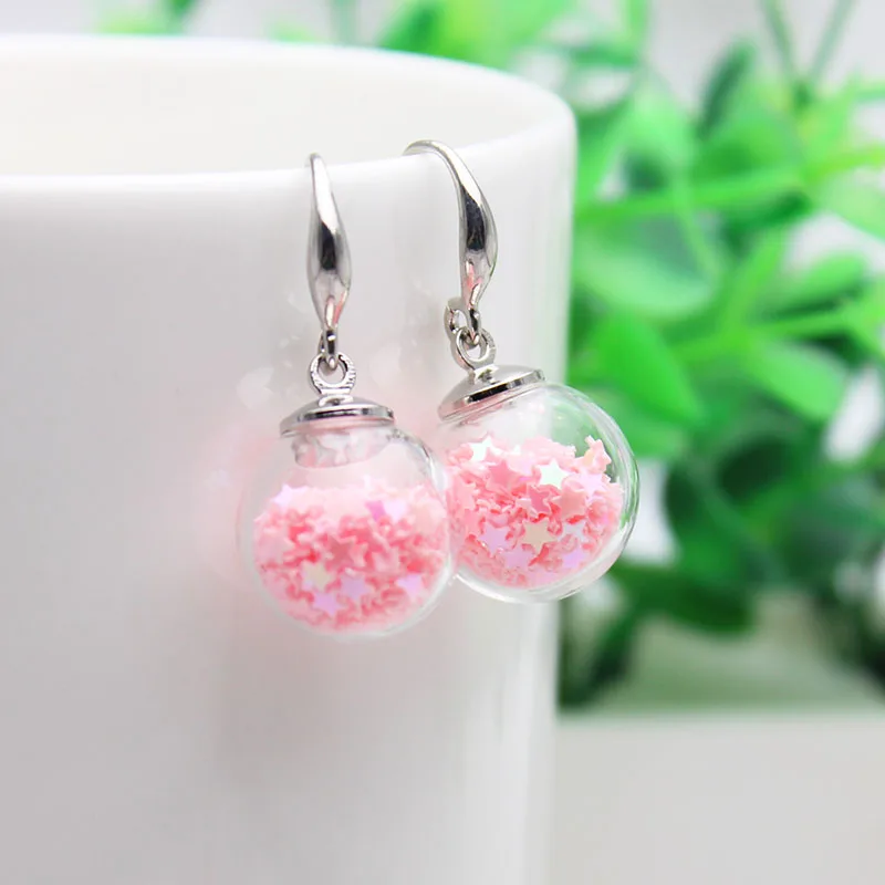 2017 new fashion brand jewelry summer style gift drop earrings for women glass beads star statement free shipping | Украшения и