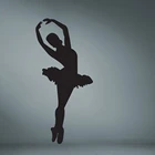 Съемная виниловая наклейка на стену для танцев, балерин