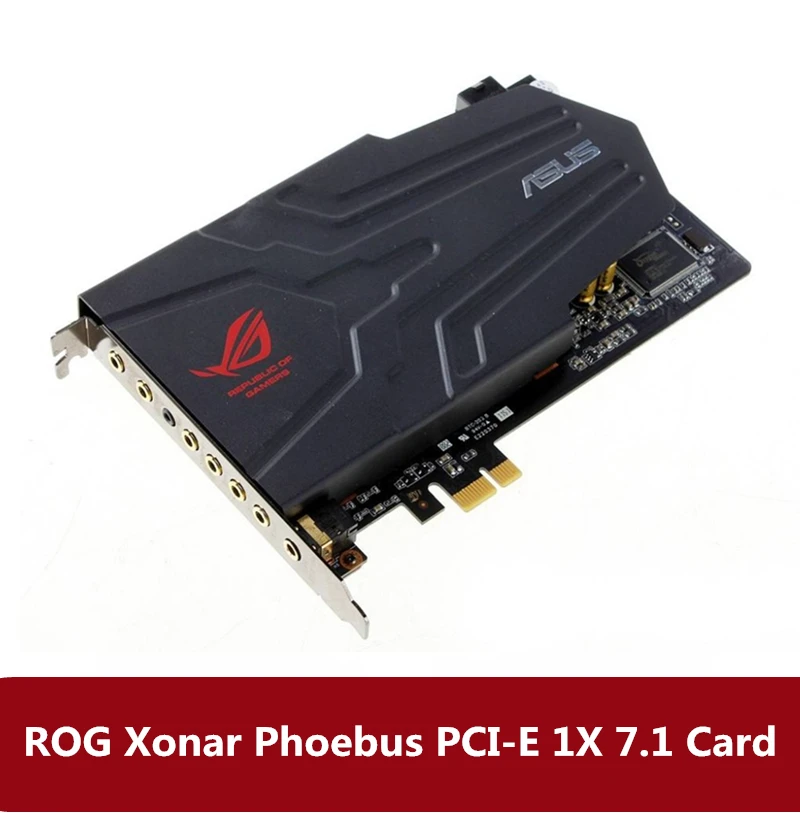 Настольная звуковая карта ASUS ROG Xonar Phoebus независимая Pcie1x7.1 игра для голосового