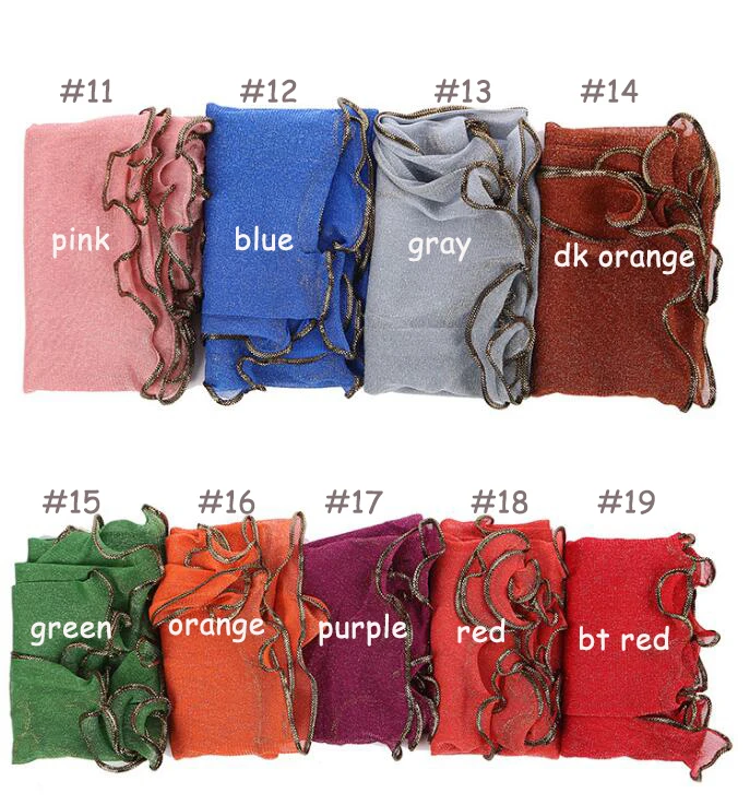 

20pc/lot gold thread solid scarf women Wavy elastic shawl NEW viscose scarf and shawl muslim printed scarfs arab hijabs shinny