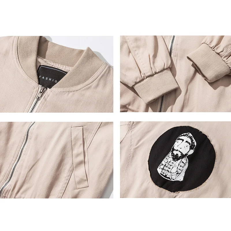 Мужская куртка бомбер повседневная черная цвета хаки большие размеры 5XL весна