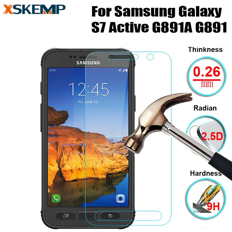 Ультратонкое закаленное стекло для Samsung Galaxy S7 Active G891A G891 без отпечатков пальцев