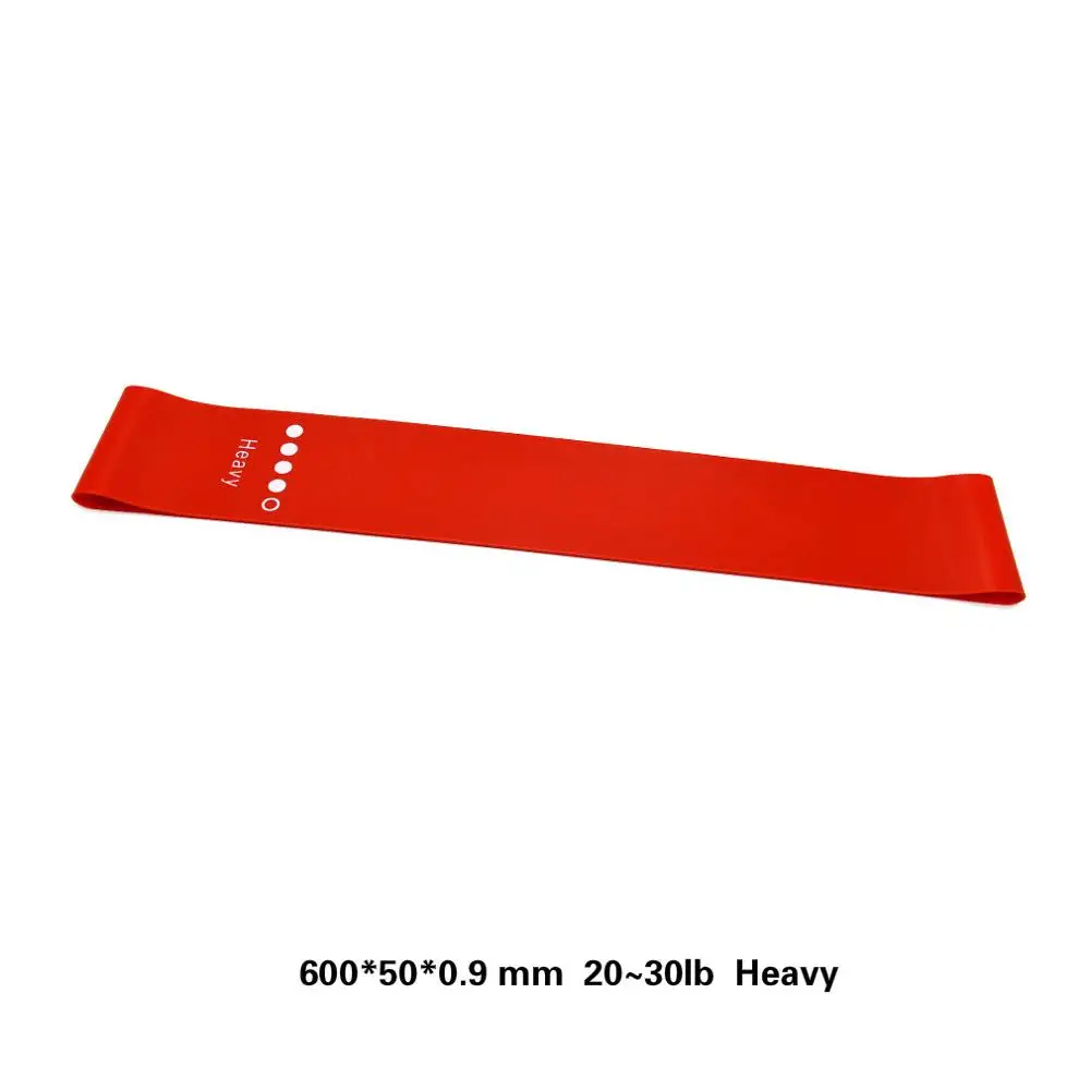 5 Level Yoga Resistance Rubber Bands Pilates Sport Training Workout Elastic Bands Indoor Outdoor Fitness Equipment 0.35mm-1.1mm - Цвет: red