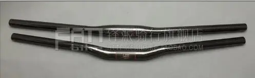 Without LOGO glossy 31.8mm 3K Full Carbon Fiber Horizontal Handlebar/One-shaped Handlebar Mountain Bike parts | Спорт и развлечения