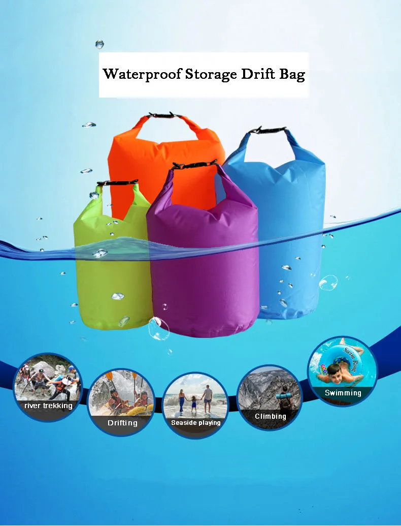 5L/10L/20L/40L/70L открытый речной треккинг Водонепроницаемый Сухой сумки