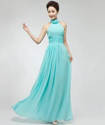 DongCMY CG1867 шифон Длинные свадебные платья Новая мода плюс размер Vestido de festa - Цвет: ice blue