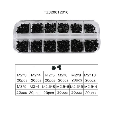 M1 M1.2 M1.4 M1.7 Mix Micro ноутбук отвертка чехол для компьютера сборка ремонт электронный Маленький цифровой механический винт комплект - Цвет: TZ020012010