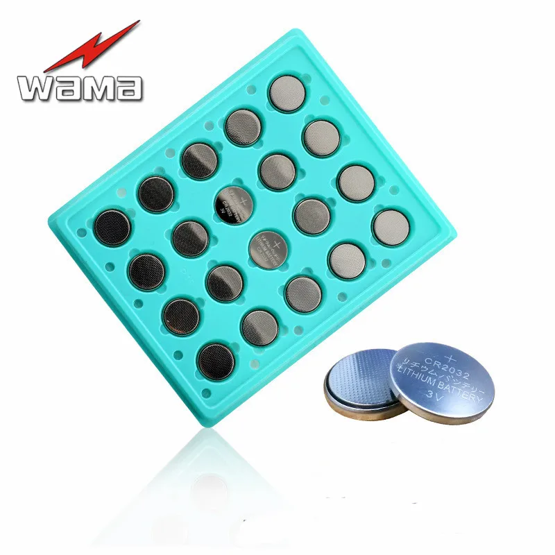 

20pcs/lot CR2032 3V Button Coin Cell Battery for Computer Motherboard Electronic Battery Remote Control 5004LC DL2032 KCR2032