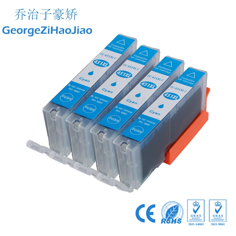 4 шт. 450XL картридж с чернилами Compitalbe для Canon PIXMA IP7240 MG5440 MG5540 MG6440 MG6640 MG5640 IX6840 принтер -