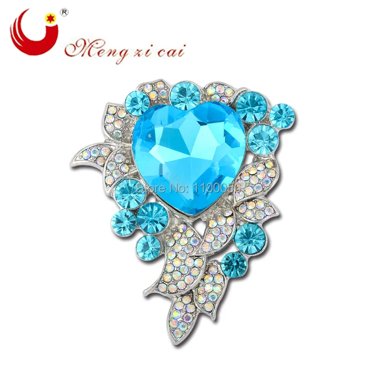 Модная детская брошь в виде сердца океана из горного хрусталя или на свадьбу