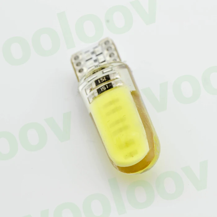 1 шт. cob T10 194 921 W5W led силикагель водонепроницаемый клиновидный свет габаритный