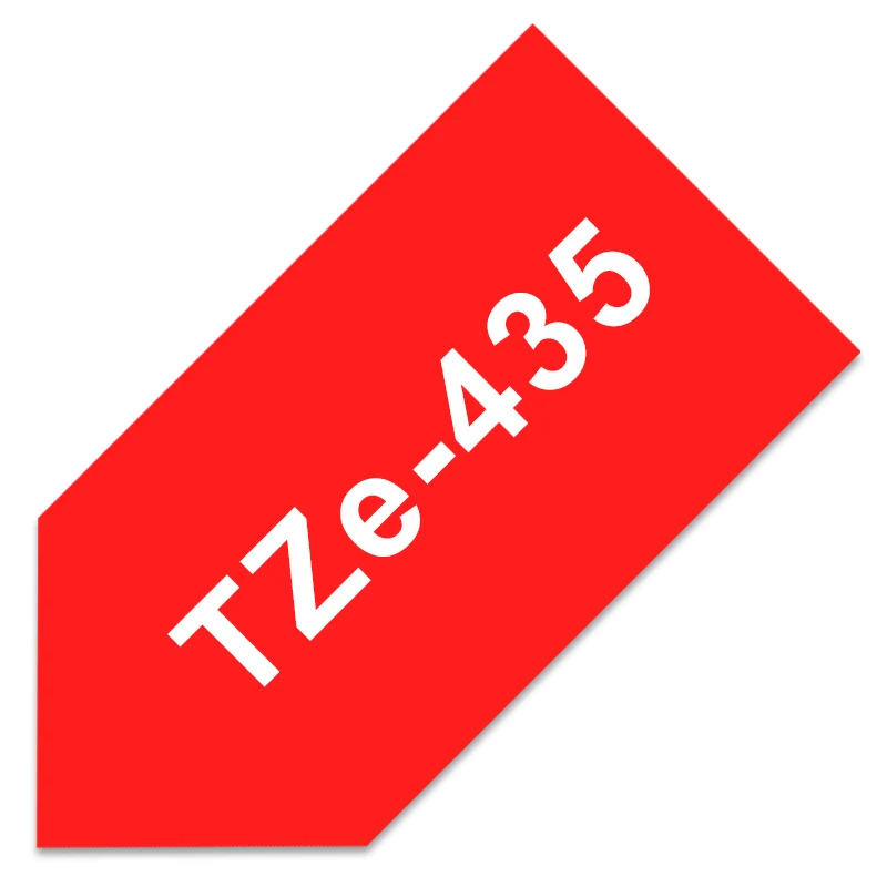 white on red TZe-231 ленты для этикеток для Brother P-touch 12 мм лента 1 шт. TZe 231 черная на белом tze Лента совместима с Brother PTH100 PTD210 - Цвет: white on red