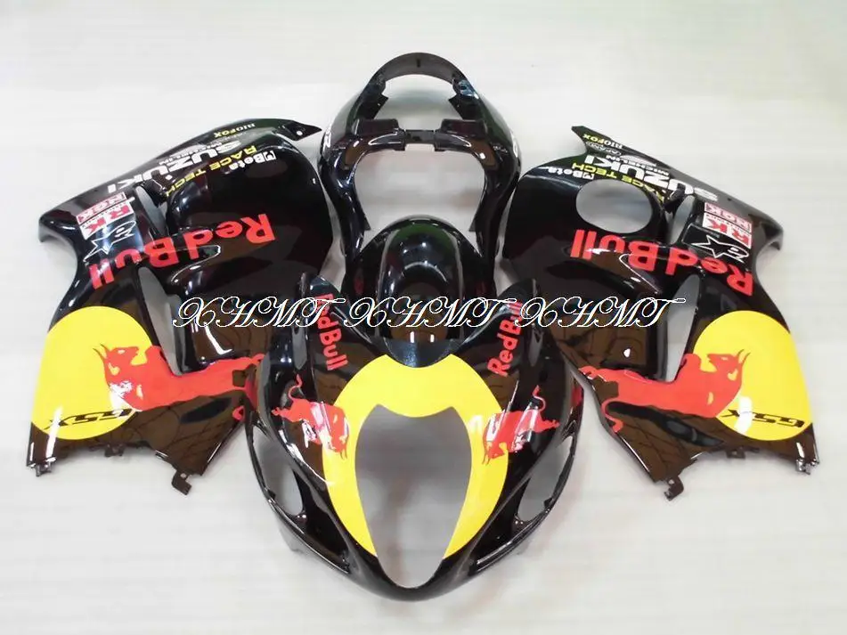97 - 07 GSXR 1300 2006 Body Kits Black Red-Bu-ll HAYABUSA Bodywork 05 06 compression moulding XHMT |