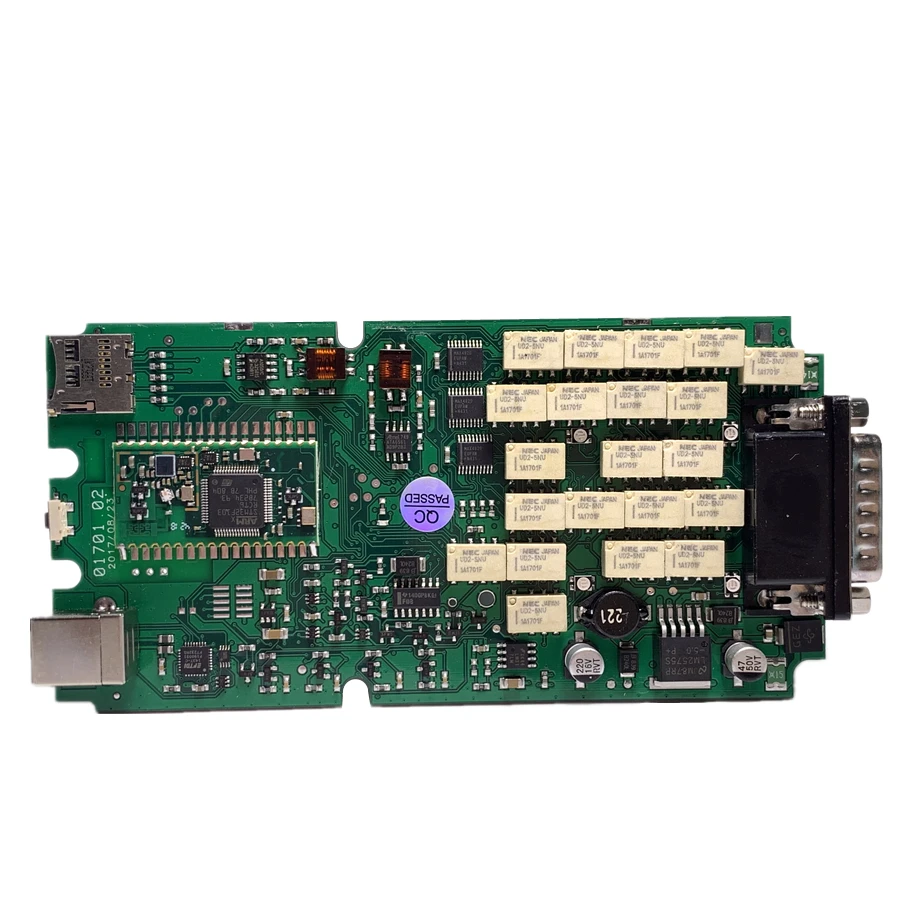 Новый дизайн OBDIICAT Bluetooth NEC Реле TCS Pro Зеленая Одиночная печатная плата obd2 сканер 2016