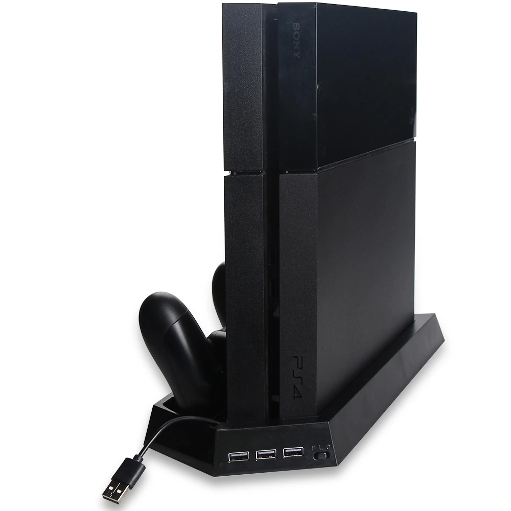 Подставка для PS4/PS4 SLIM вертикальная подставка консоли с охлаждением двойной