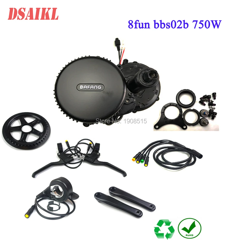 8fun/bafang BB 68 мм 100 мм 120 мм Мотор 48В 750W C965 850C дисплей BBS02b mid crank мотор электрический велосипед наборы
