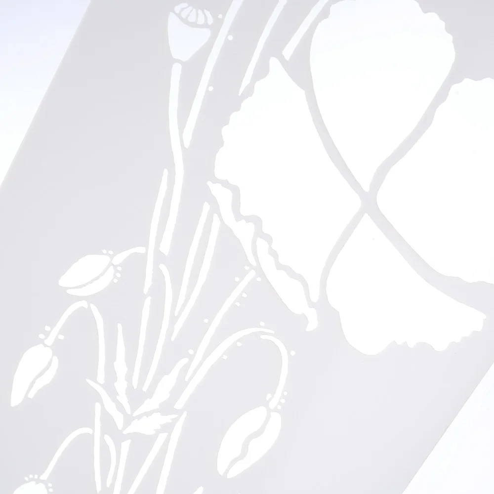 1 шт. многоразовый трафарет в форме лотоса Аэрограф рисование искусство сделай