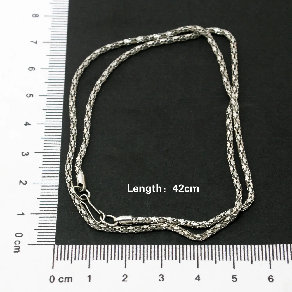 Hot selling10Pcs/lot Rhodium Plated Chain fashion Necklaces (42cm chain+ buckle) CN-FLB004-69 | Украшения и аксессуары