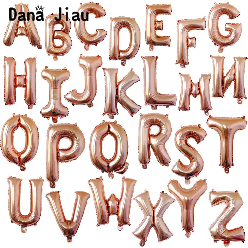 Воздушный шарик из алюминиевой фольги 16 дюймов розовое золото на выбор воздушный
