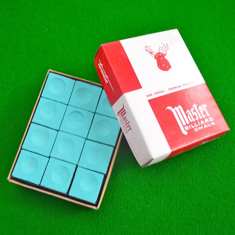 Высокое качество 12 шт. жирный мелок для снукеров игры в снукер бассейн сухой не