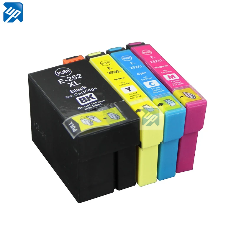 4 шт. Универсальный 252 252XL 254XL чернильный картридж для epson Workforce WF3620 WF3640 WF 7110 7710 7720
