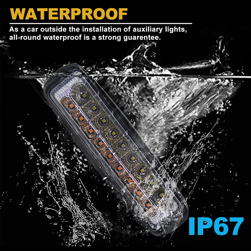 IP68 водонепроницаемый 40 Вт 6 дюймовый 18 светодиодный светильник рь для