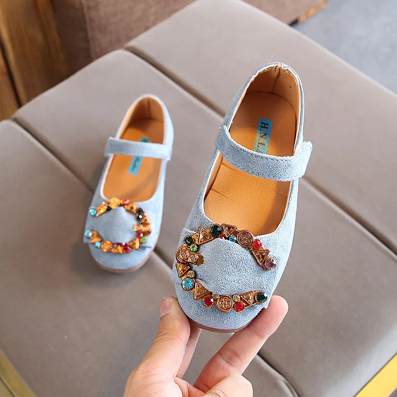 Новое поступление 2019 осень детская одежда с украшением в виде кристаллов туфли