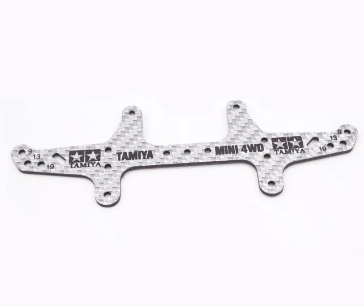 lettering rear silve 6 шт 1,5 мм углеродного волокна спереди/сзади усиливающая накладка 94953/94954/95042/95043/95088/95089/95104/95105 для RC Tamiya по супер скидке мини 4WD автомобиля - Цвет: lettering rear silve