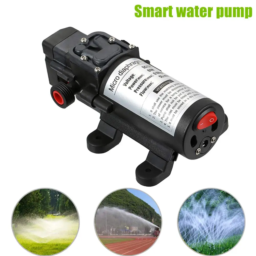 12 в 60 Вт микро электрический мембранный Водяной насос с переключателем для мытья