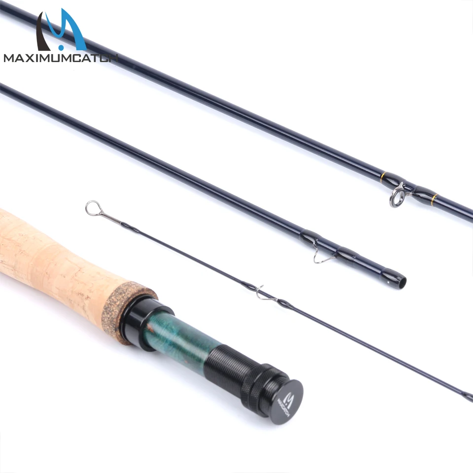 Maximumcatch Maxcatch производительность Нимфа Fly Удочка 2/3/4WT 10/11FT 4 секции IM10 углерода AAA+ пробковая ручка Cordura тубус