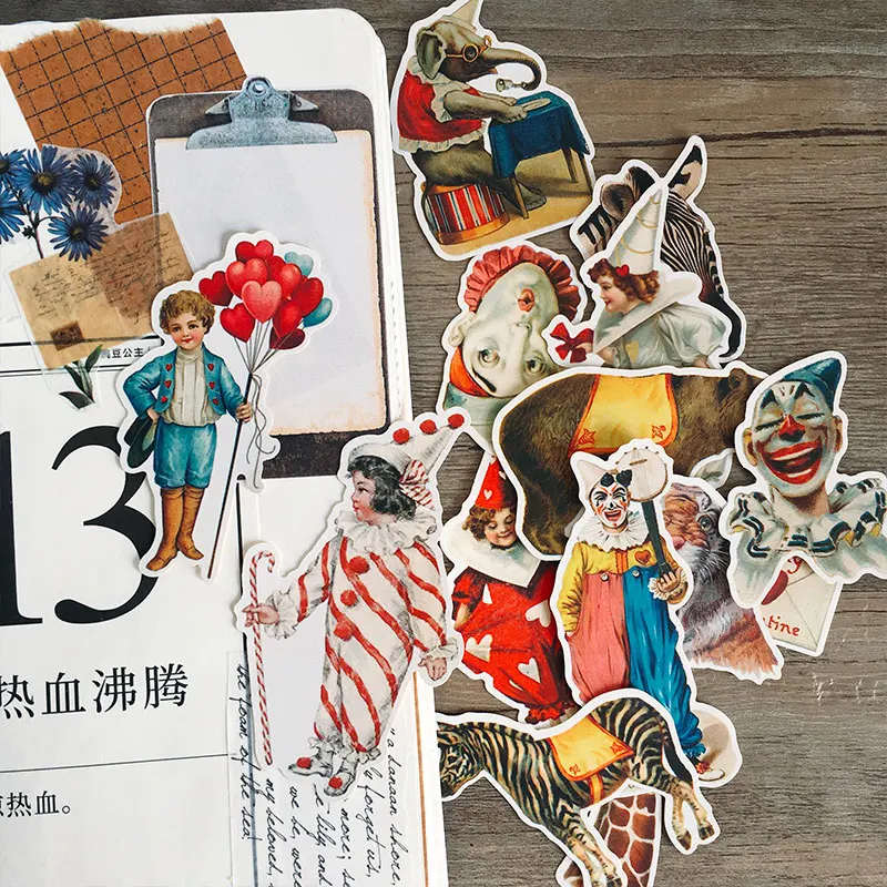 20 шт Цирк Клоун украшения наклейки DIY планировщик Дневник Scarpbooking индекс Эсколар |