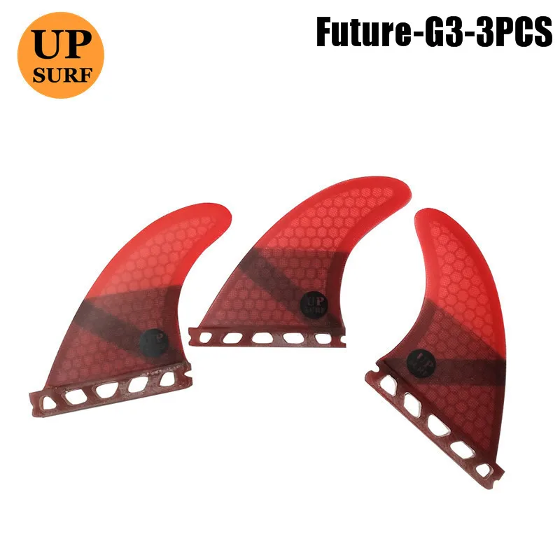 Плавники Future G3 зеленый черный красный синий трехслойный набор сотовые из