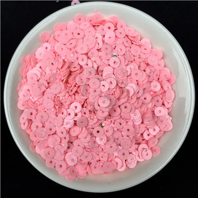 Solid Korea Pink 500 г/упак. 4 мм плоские круглые свободные однотонные блестки ПВХ пайетки шитье Свадебное Ремесло для женщин аксессуары для одежды Отделка пайетками - Цвет: Solid Korea Pink