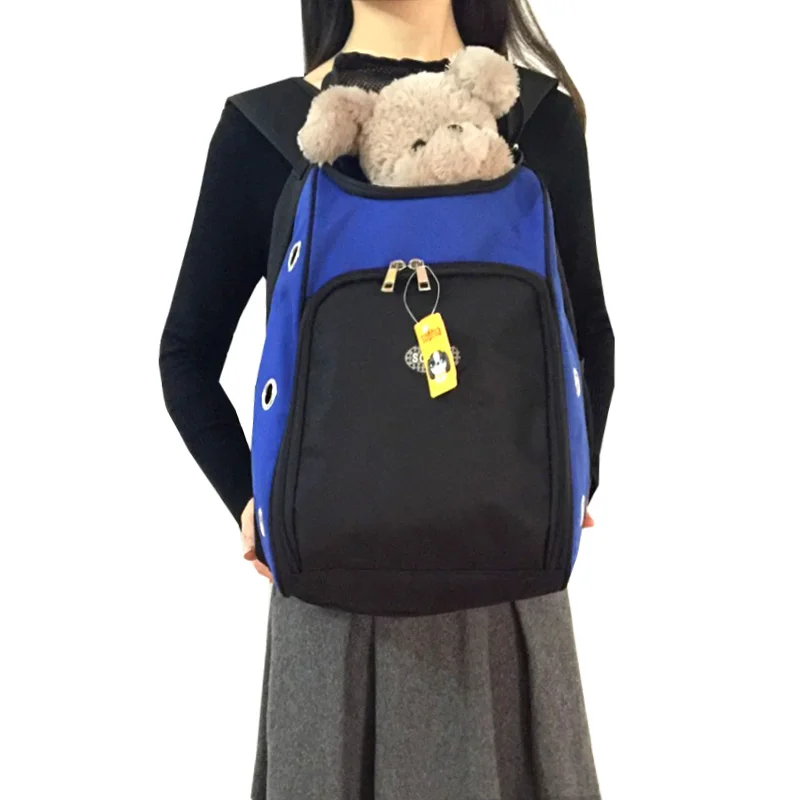 Переноска для собак на двойном плечо рюкзак домашних животных портативная