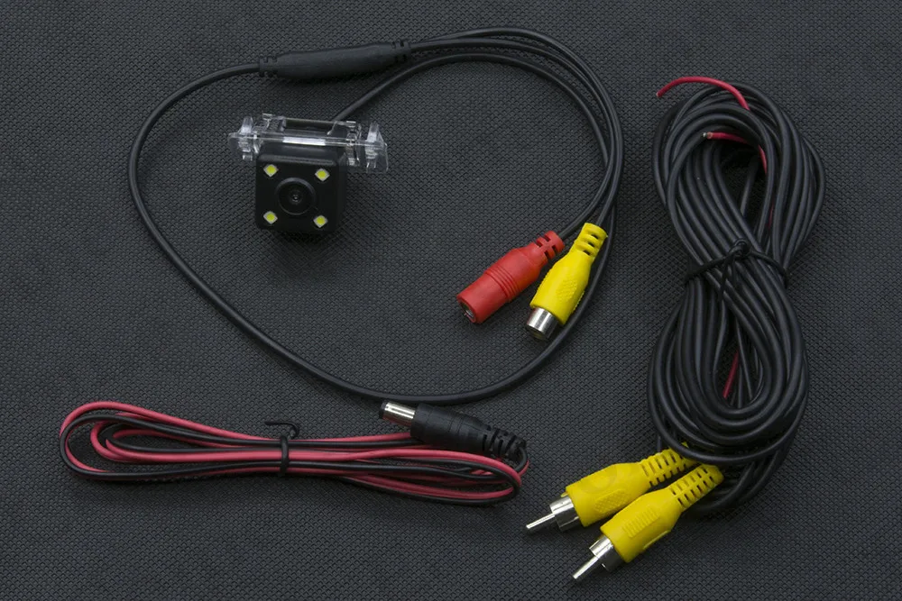 Динамическая траектория треков Водонепроницаемая 4LED камера заднего вида для Toyota