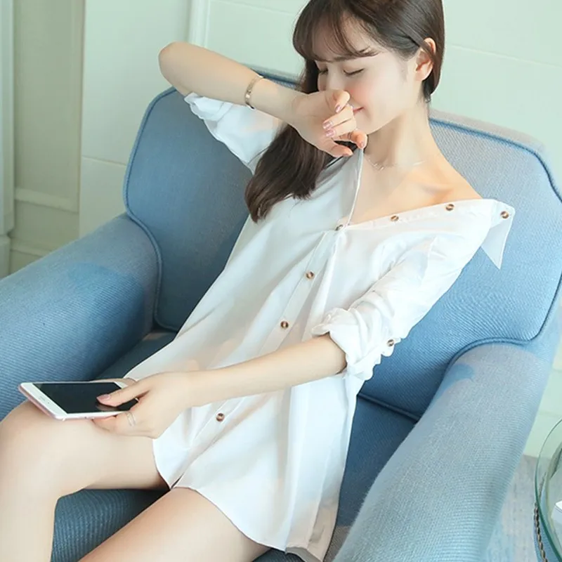 

My NewIn Elegant Blouse White Shirt Women Size S-2XL Ladies Office Shirts Formal & Casual Cotton Blouse Fashion Blusas Femininas