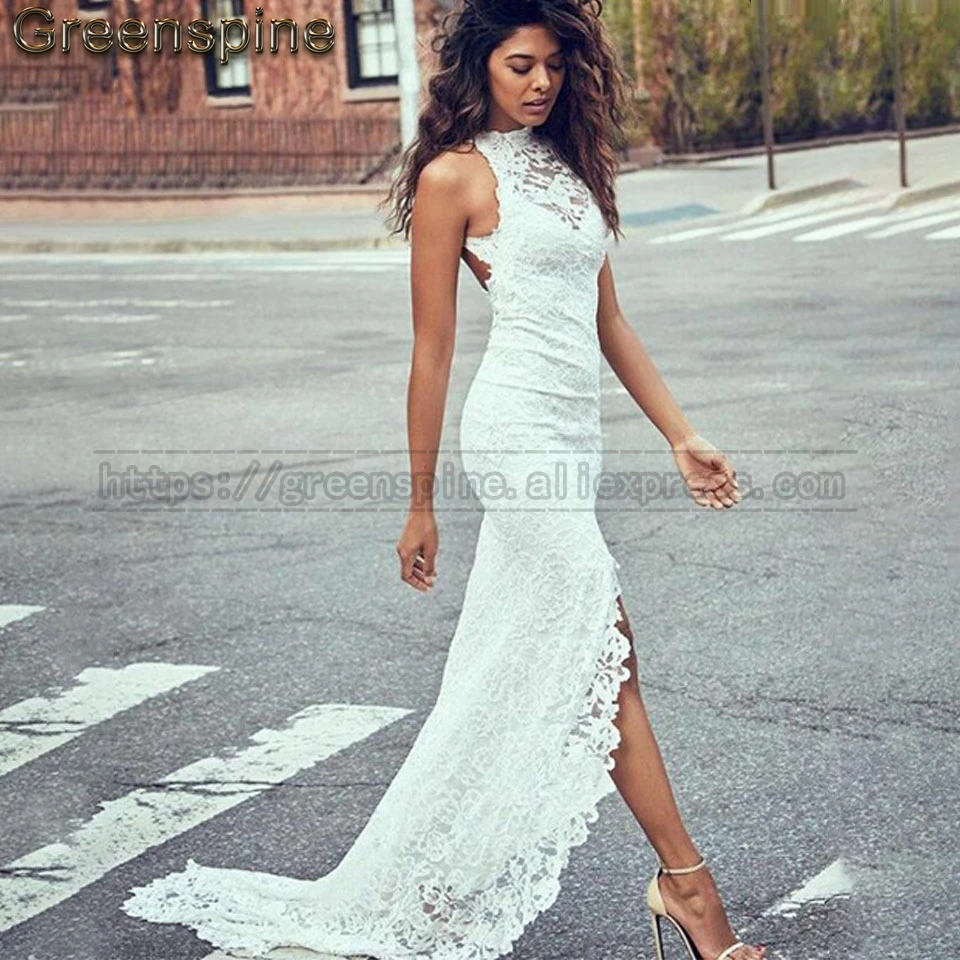 Винтажное кружевное свадебное платье русалки 2019 Vestidos de novia с открытой спиной