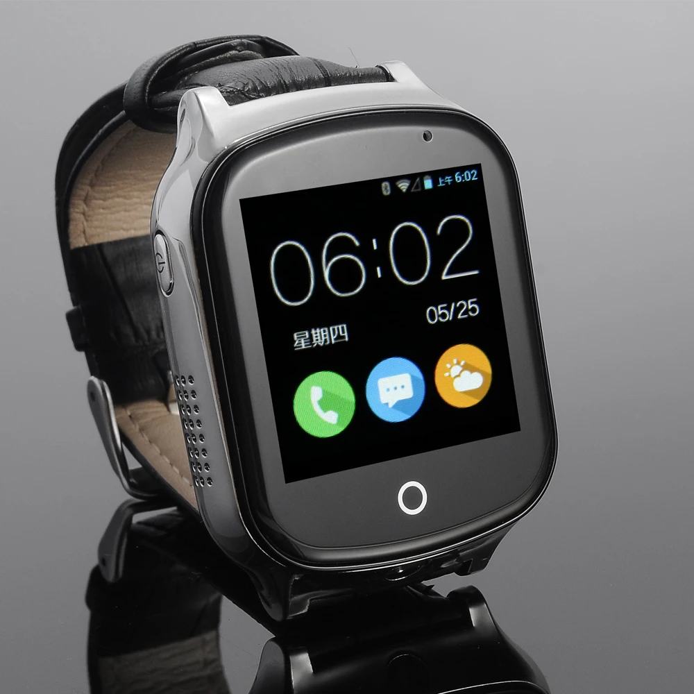 black 3g Смарт-часы детские gps wifi SOS LBS умные часы для пожилых детей умные часы водонепроницаемые gps анти-потеря трекер смартфон часы - Цвет: black