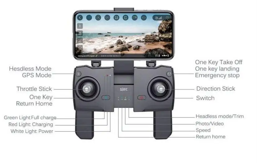 SJRC двойной gps динамический Follow Me (следуй за мной) Z5 5G беспилотная камера д/у