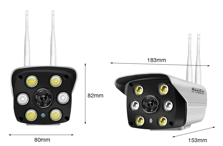 ZGWANG 1080P Wifi ip-камера беспроводная наружная Водонепроницаемая HD полноцветная ИК-камера ночного видения CCTV видеонаблюдения Bulllet камера