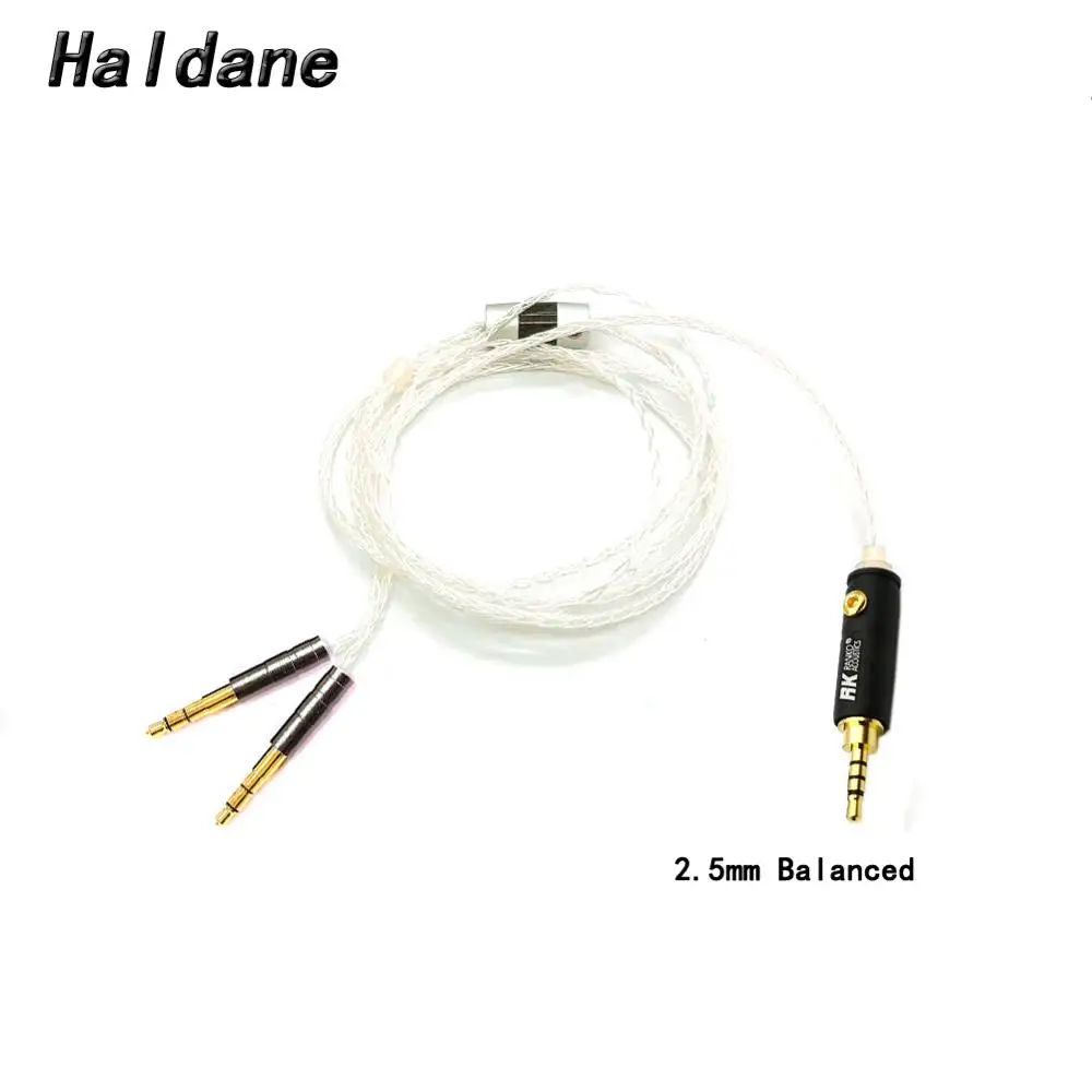 Haldane 8 ядер 7N OCC посеребренный кабель для наушников для Meze 99 классика/t1 t5p/D7100 D7200 наушники