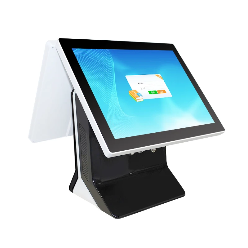 Все в одном pos терминал/barebone pc 15 дюймов дисплей с этикеткой принтера|pos display|all in oneall