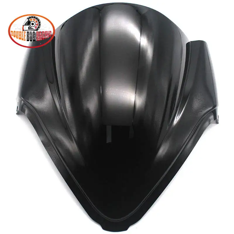 black Мотоцикл ветровое стекло козырек ветровой дефлектор ветровое стекло для Hayabusa GSXR1300 GSXR 1300 2008- GSXR-1300 двойной пузырь - Цвет: black