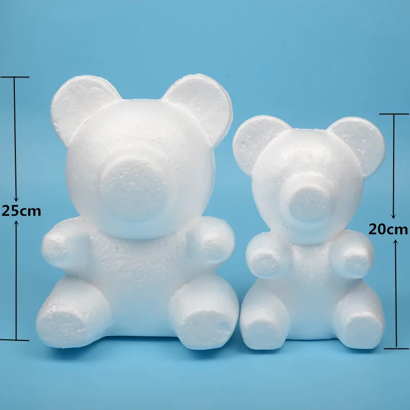 1 шт. моделирование пенополистирол медведь белые шары для поделок DIY