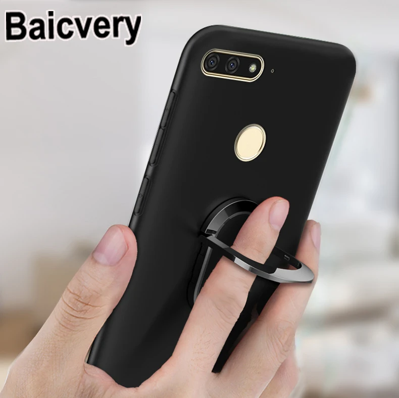 Мягкий чехол с кольцом на палец для Lenovo K5 Note L38012 2018 6 0 дюйма Магнитный подставкой