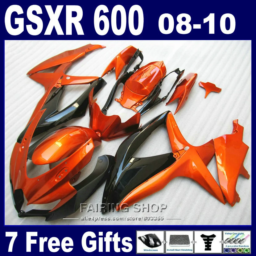 Бесплатная настроить комплект обтекателей для suzuki инъекций gsxr 600 750 08 09 10