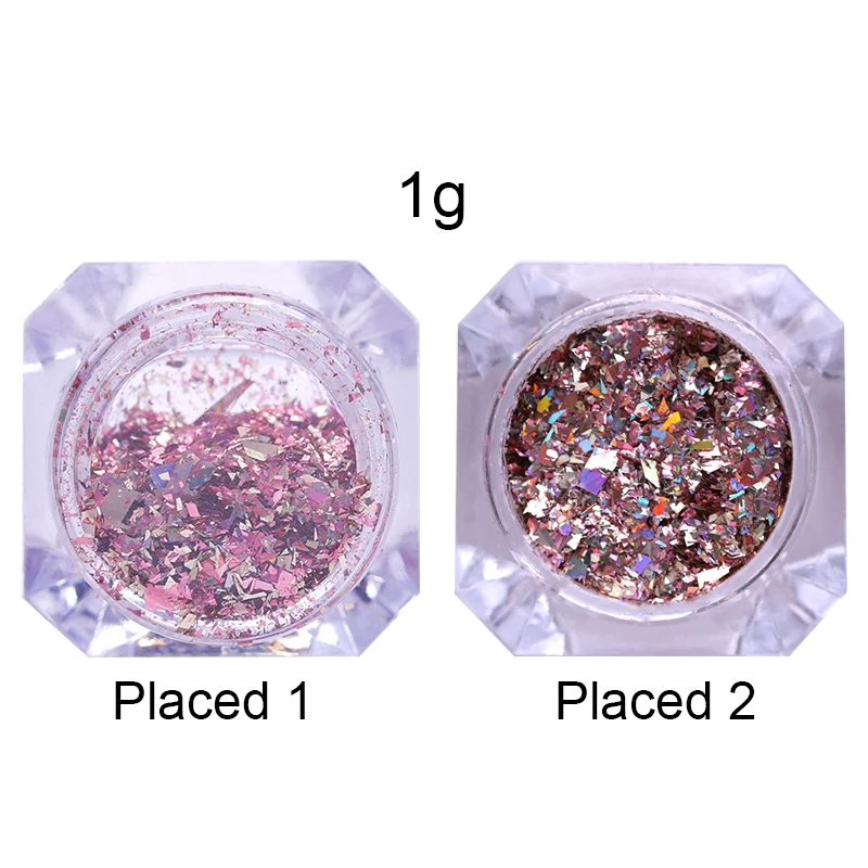 1 коробка блестящих хлопьев для дизайна ногтей лазерные блестки УФ Гель лак