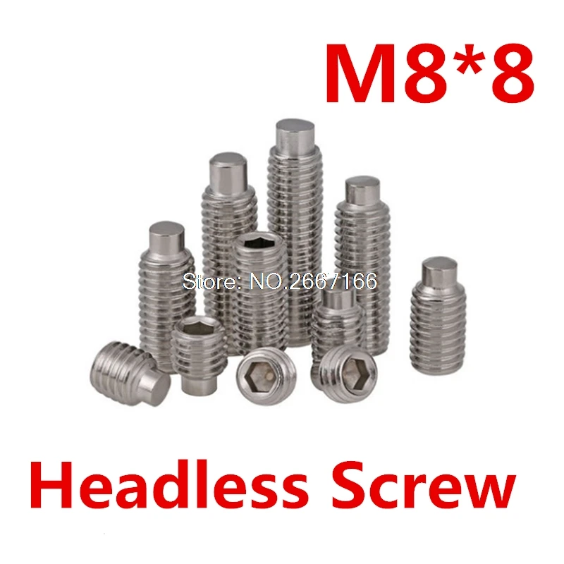 Комплект из 30 деталей M8 * 8 304 нержавеющая сталь DIN915 Srandard комплект с выпуклыми