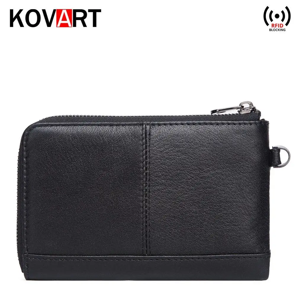 Мужской короткий клатч из натуральной воловьей кожи фирменный дизайн 2019|Мужские